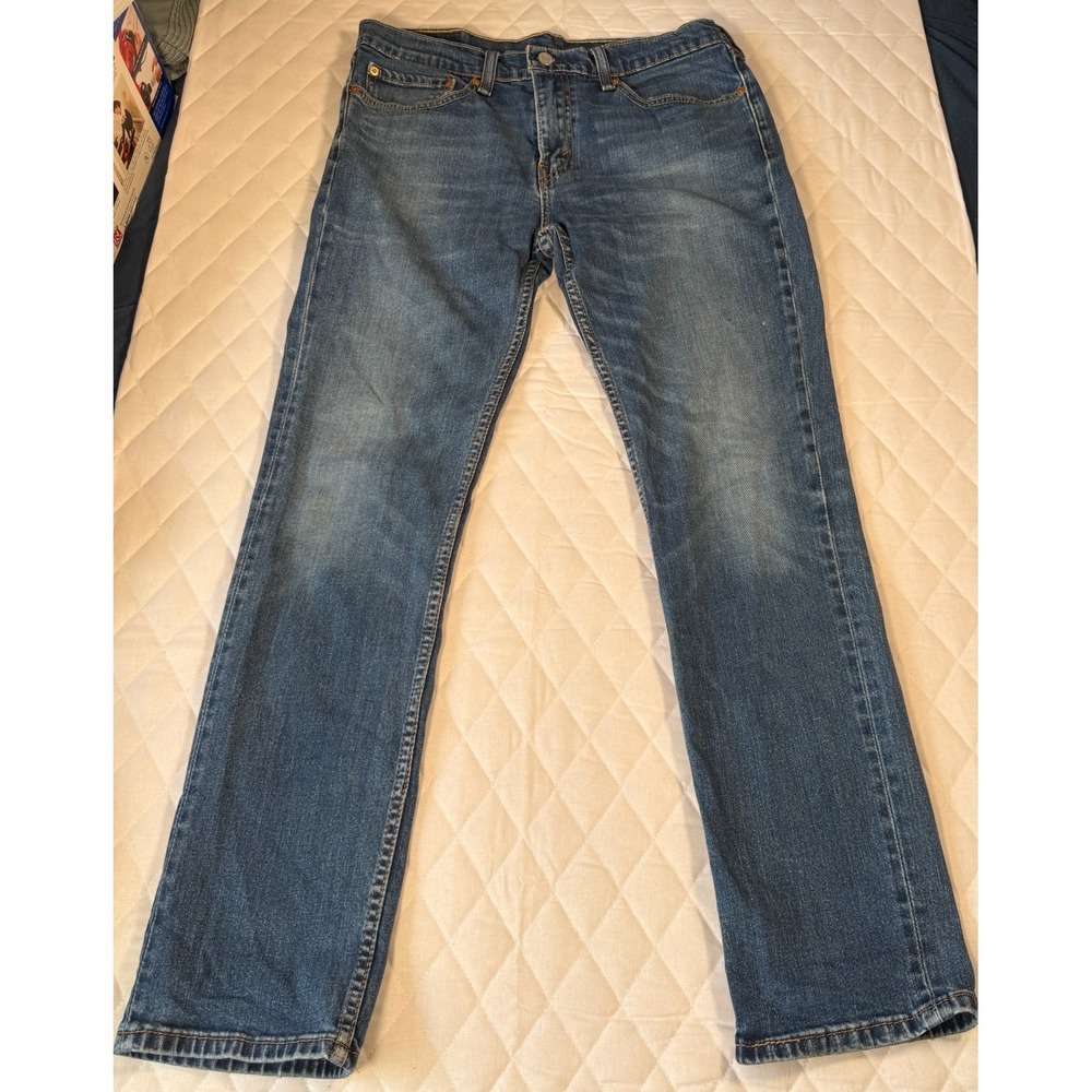 Levi's 511 Slim Fit Jeans W34 L32 Medium Wash Red Tab Men's Denim Pants